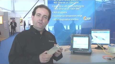 Finisar 40GE CFP Transceiver Demonstration at ECOC 2009