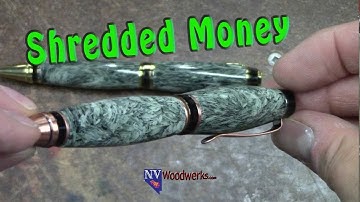 Resin Casting Shredded Money in Alumilite | Dunkin Junk