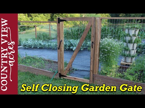 Building a self closing gate for the fenced in Garden