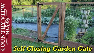 Building a self closing gate for the fenced in Garden