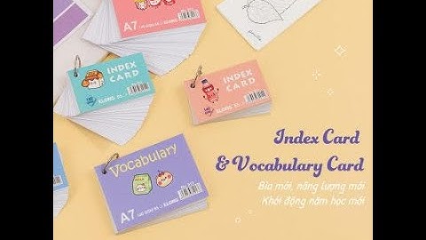 5 mẫu Flash Card giúp học ngoại ngữ hiệu quả hơn -TUỆ MINH Bullet Journal