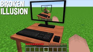 How to PLAY in Minecraft inside Minecraft ? BROKEN ILLUSION Minecraft !