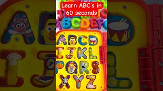 Learn ABC’s in less than 60 seconds | Fun Sesame Street ABC Toy | Like & Subscribe ?