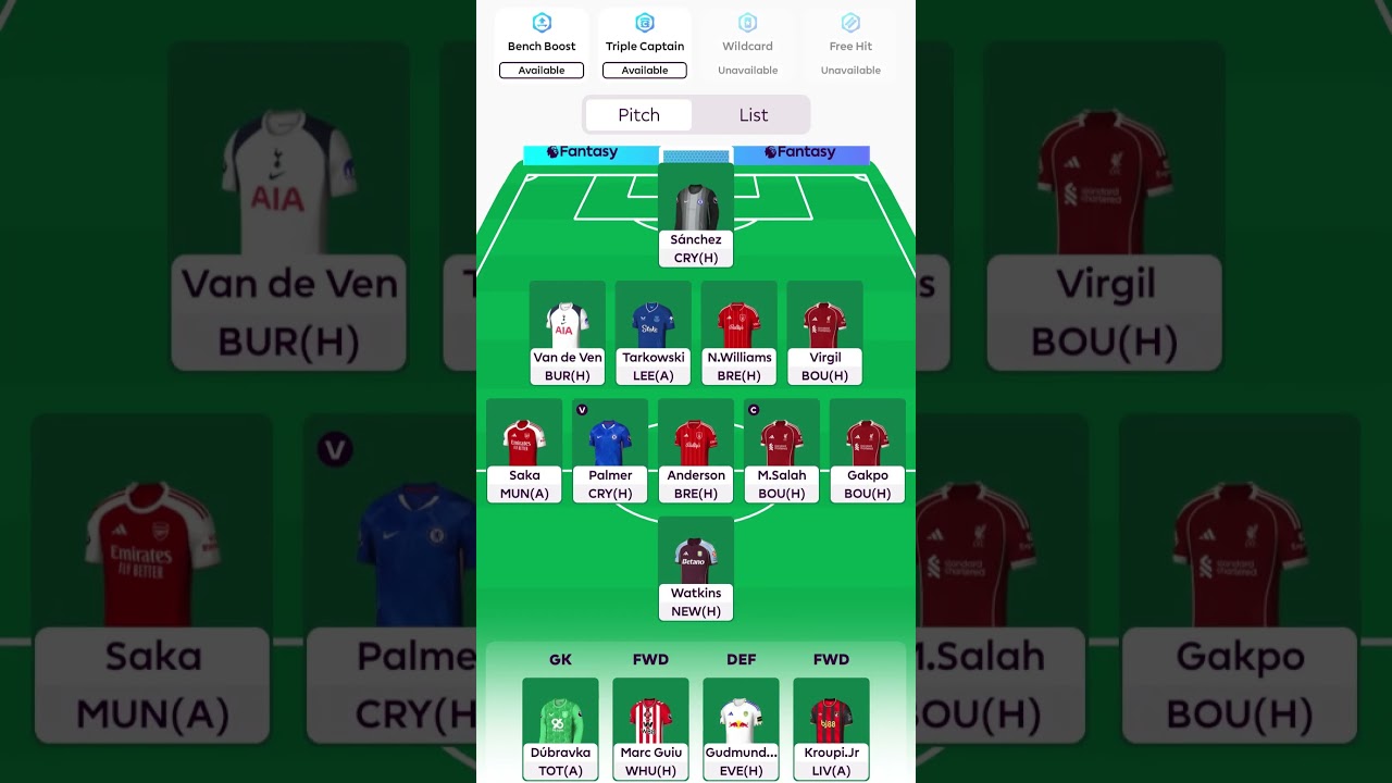 RATE MY FINAL FPL DRAFT FOR THE 25/26 SEASON!