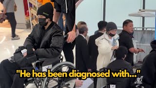 JYPE'S statement about Straykids' Leeknow's Health - Leeknow's Arrival on a wheelchair #straykids 