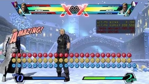 UMvC3 Wesker 1M-1Bar combo challenge (GOff) with my team (Cap-Tony)