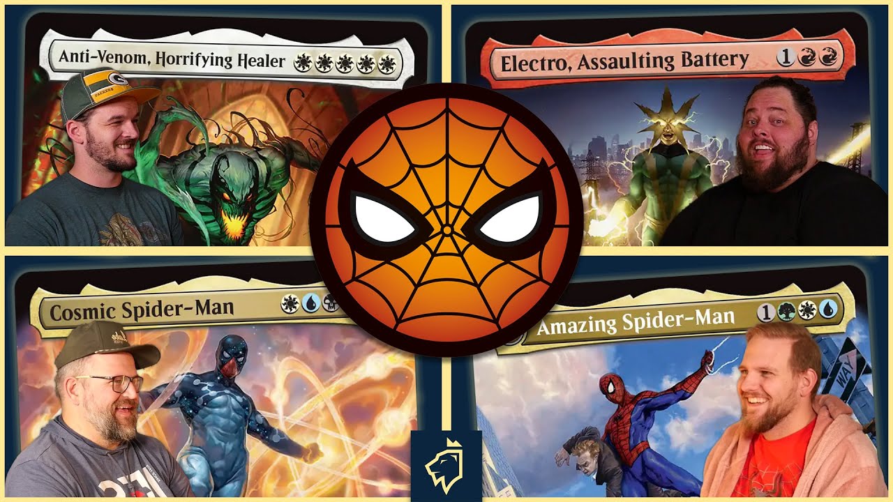 Anti-Venom vs Electro vs Amazing Spider-man vs Cosmic Spider-Man | Magic the Gathering EDH Gameplay thumbnail