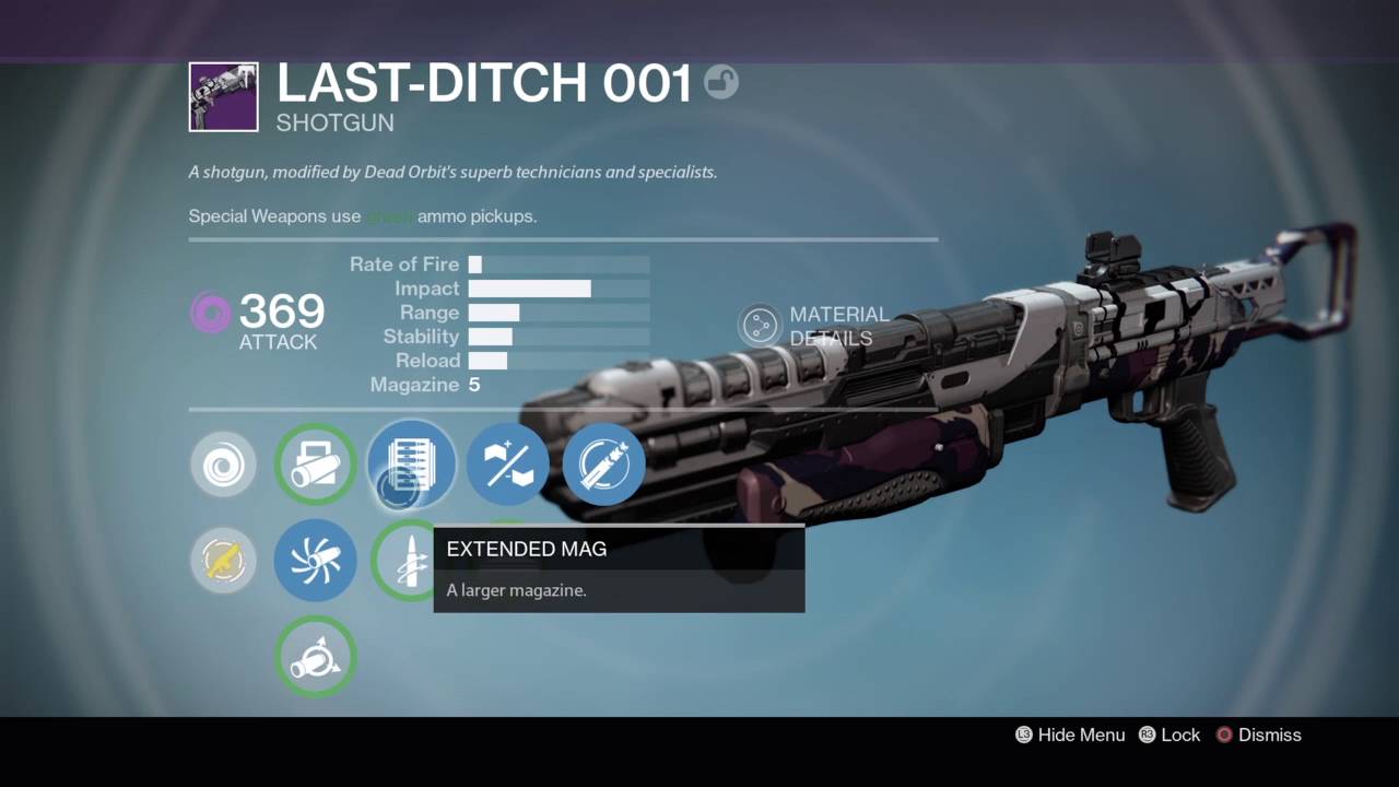 Destiny - Last Ditch Shotgun ROF Test