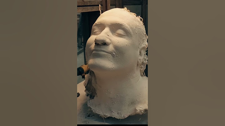 Making a cast mold of my head for self portrait stone carving