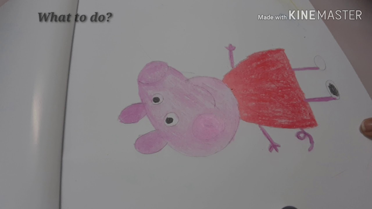 Peppa pig drawing for kids| how to drawing peppa pig |kids learning