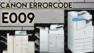 Canon Error Code E009 | #Error Code E009 | #E009 @tiwari11