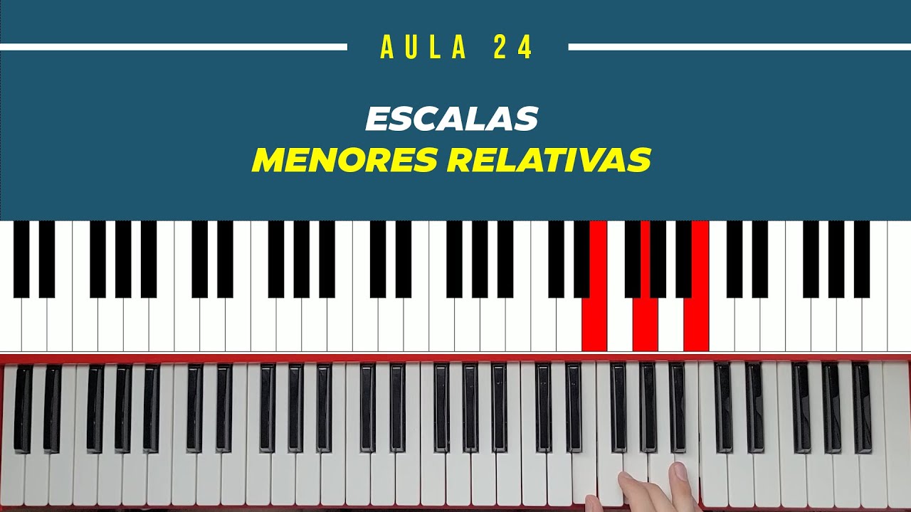 Aula 24 - Escalas Menores Relativas | Teclado | Tutorial