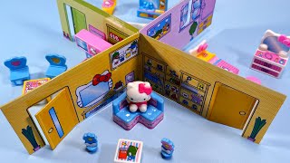 9 Minutes Satisfying with Unboxing Hello Kitty New Happy House | ASMR (No Music) screenshot 1