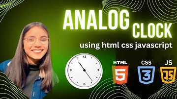 14/20 || I Created an Analog Clock Using Pure HTML, CSS and JavaScript||#html #css #youtube #tech