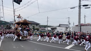 令和五年度上村だんじり　入魂式　御披露目曳行