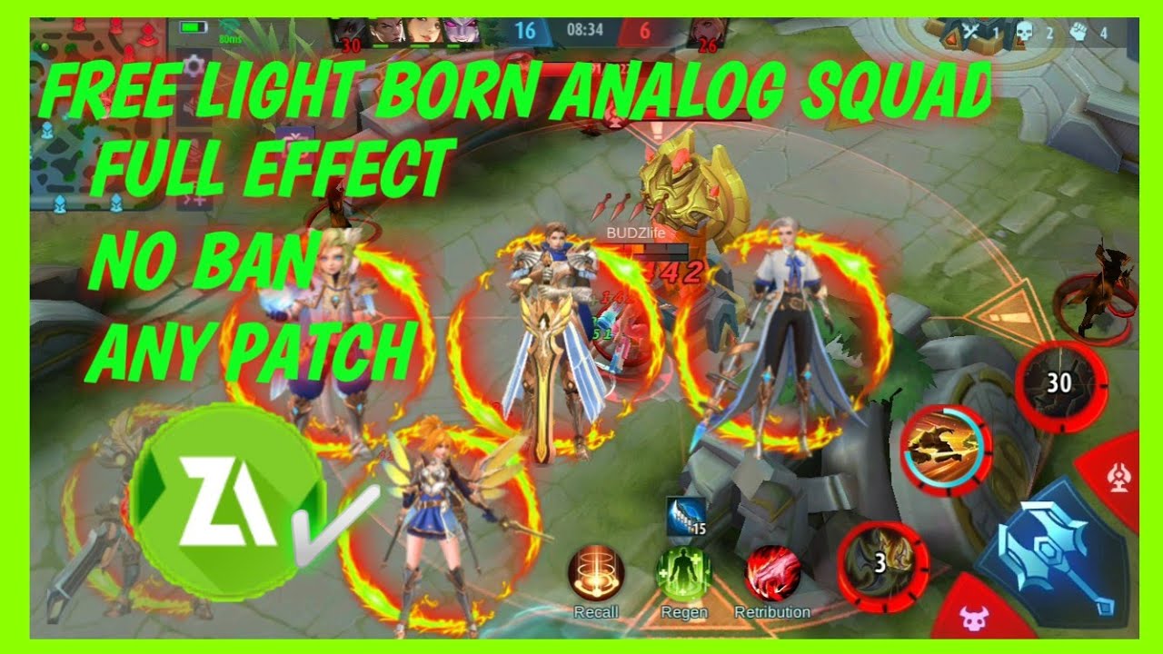 FREE LIGHTBORN SQUAD ANALOG FULL EFFECT | MOBILE LEGENDS