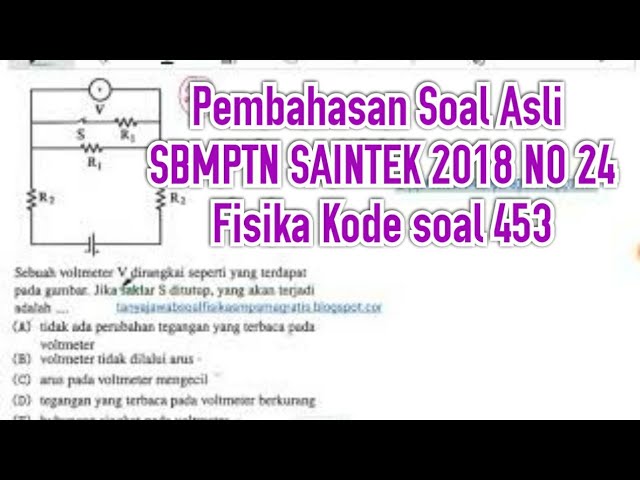 Soal fisika sbmptn 2018