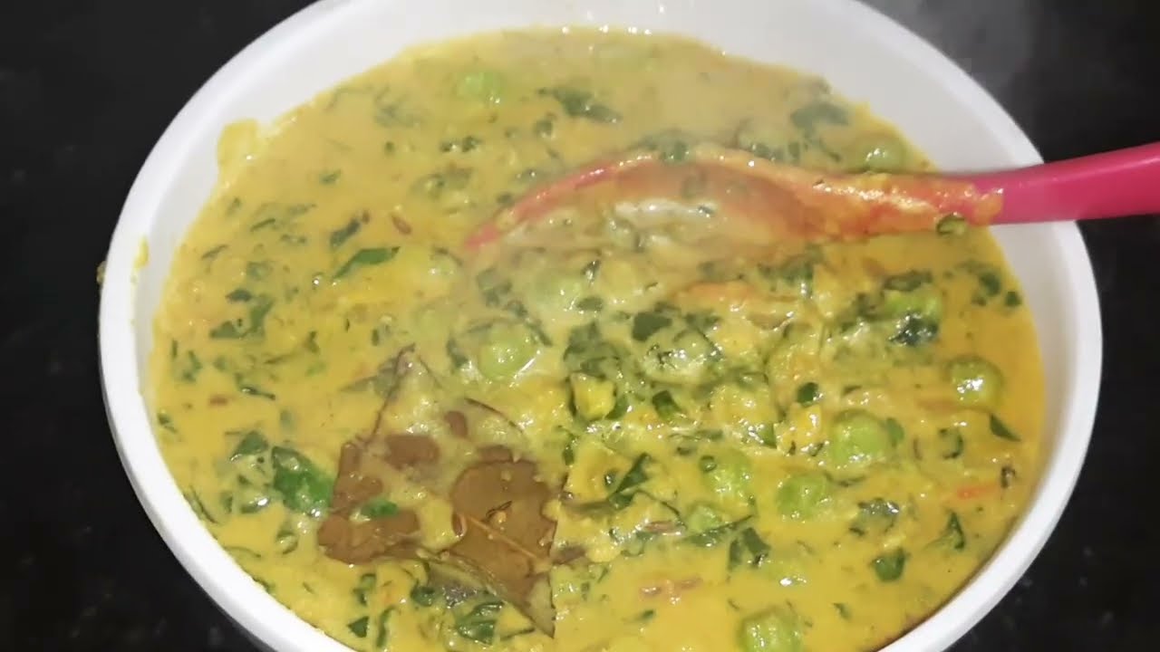 Methi matar malai without Malai 