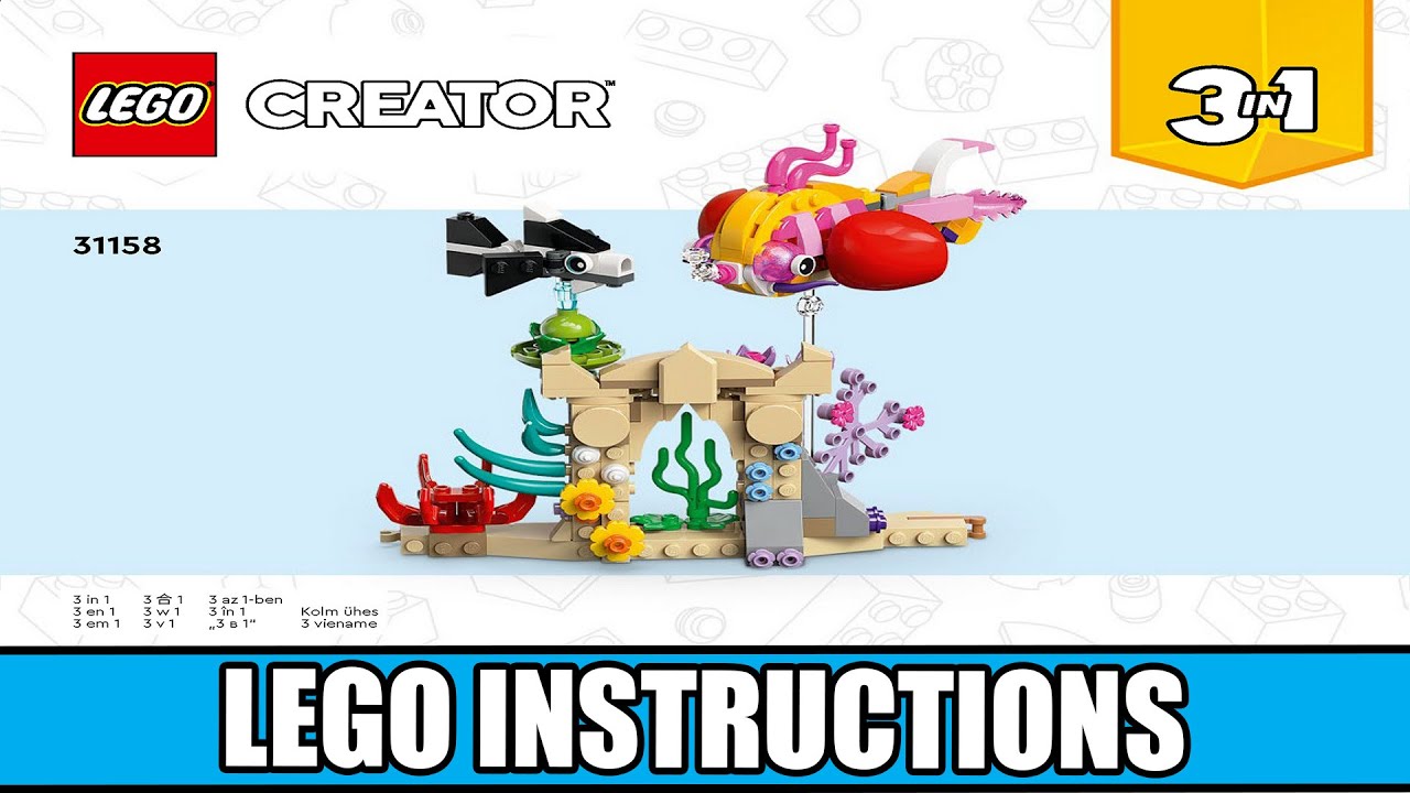 LEGO Instructions - Creator - 3 in 1 - 31158 - Sea Animals (Book 2) - YouTube