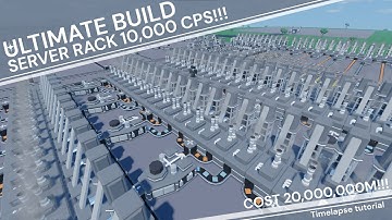 Build Your Factory Tycoon ULTIMATE SERVER RACK build tutorial !!!!! (Old version)