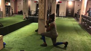 Dumbbell Goblet Reverse Lunge