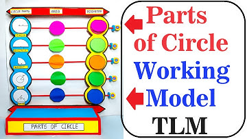 parts of circle working model - maths model making - tlm - innovative | exhibition | craftpiller
