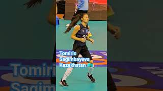 카자흐스탄 초절정 미녀 배구선수 리베로 Kazakh Libero 2023