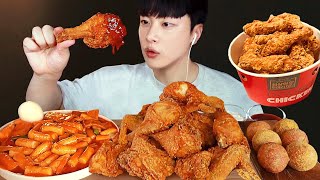 SUB) MUKBANG ASMR| The most popular fried chicken in Korea!🔥 Waited 2 hrs for dang dang chicken..