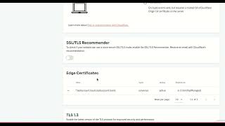 How to Change SSL/TLS Recommender through CloudFlare