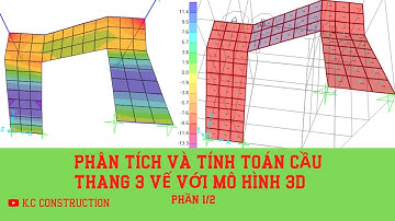 Phân tích và tính toán cầu thang 3 vế với mô hình 3D , Bài (1/2)
