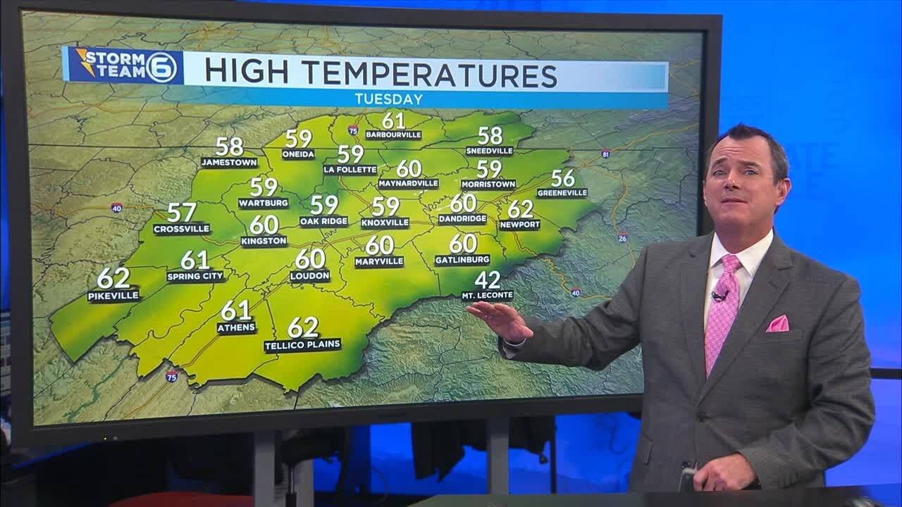 Less rain coverage Tuesday - YouTube