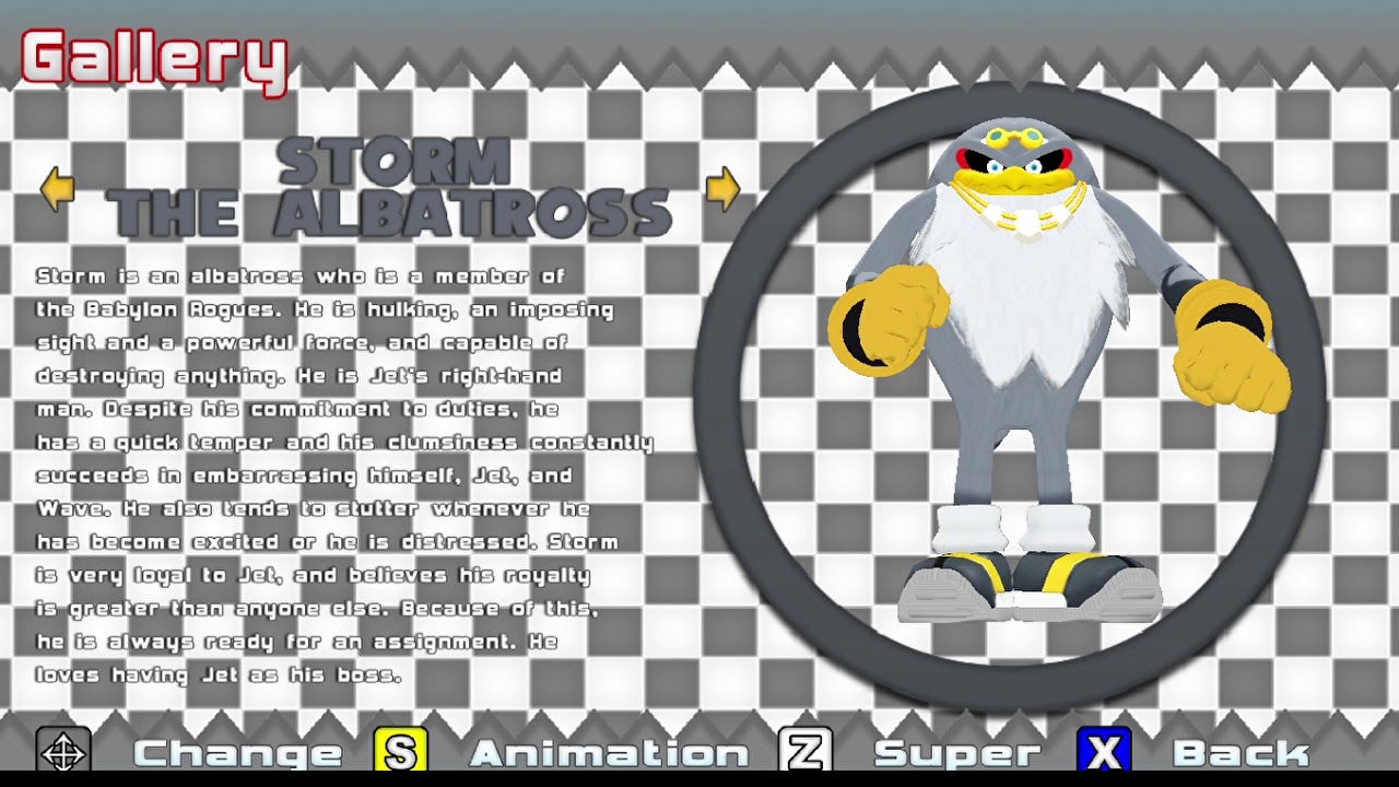 Sonic World R10 character gallery - YouTube