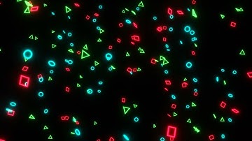 4k abstract 3d geometric shapes loop animation