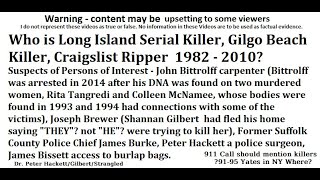 Who is Long Island Serial Killer / Gilgo Beach Killer / Craigslist Ripper / LISK Murders 1982 - 2010
