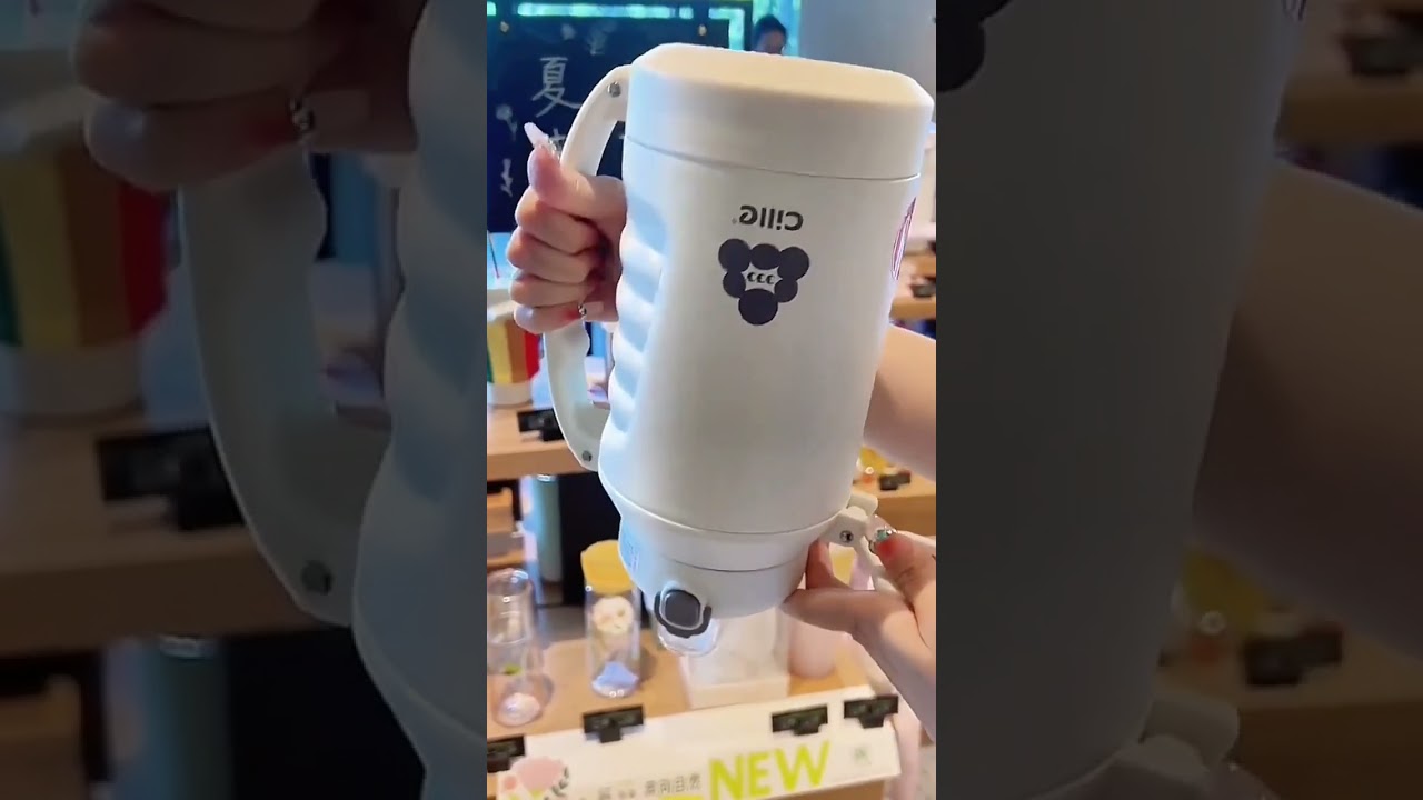 Stainless Steel Thermos Vacuum Flask Creative Straw Cup Cute Thermal Insulation Water Bottle