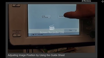 Adjusting Image Position by Using the Guide Sheet part