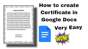 How to make a certificate in Google Docs in 3 steps | Docs Tutorials | 2024
