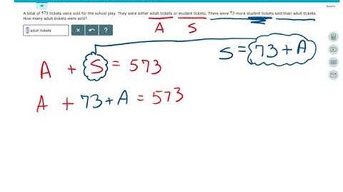 Solving a word problem with two unknowns using a linear equation