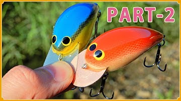 Part-2: How to make a Fat Body Shallow Diving Crankbaits (Body size 57mm) ファットボディのシャロークランクの作り方2