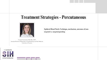 Treatment Strategies - Percutaneou - 2nd Canadian SIH Conference - May 31 - June 1, 2025
