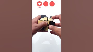 Mirror cube solve Amazing trick!!#shortvideo #cube #tricks