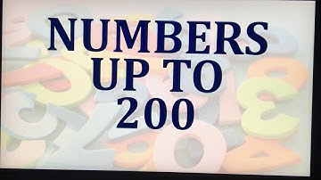 Class 1 and Class 2|Math |Numbers upto 200.