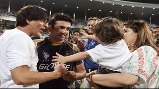 Shahrukh Khan With His Son Abram At IPL 8 - 2015