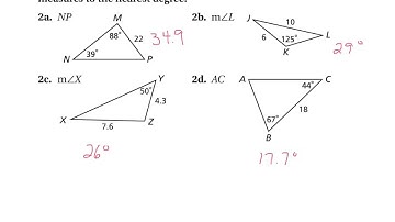 8th TAP, section 8.5 - Law of Sines and Cosines