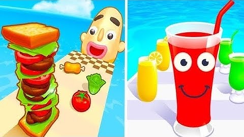 Sandwich Runner vs Juice Run 🍓🍓🍓 All New Max Update Mobile GAMEPLAY