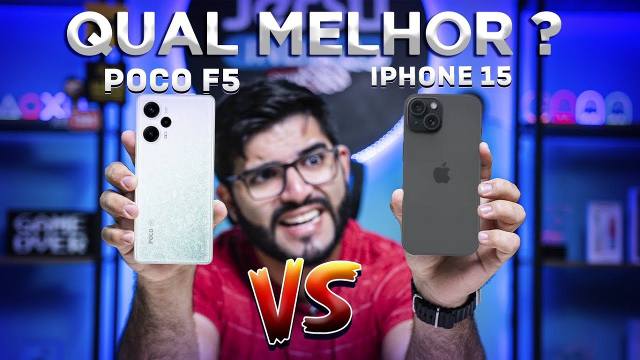 EITA! Poco F5 vs IPhone 15! O novo IPhone é tão bom assim? Comparativo COMPLETO!