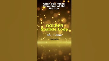 Golden Bokeh Sparkle No audio Preview 1-Hour 4K #4kloop#backgroundvideo#ambientvisuals#goldenbokeh