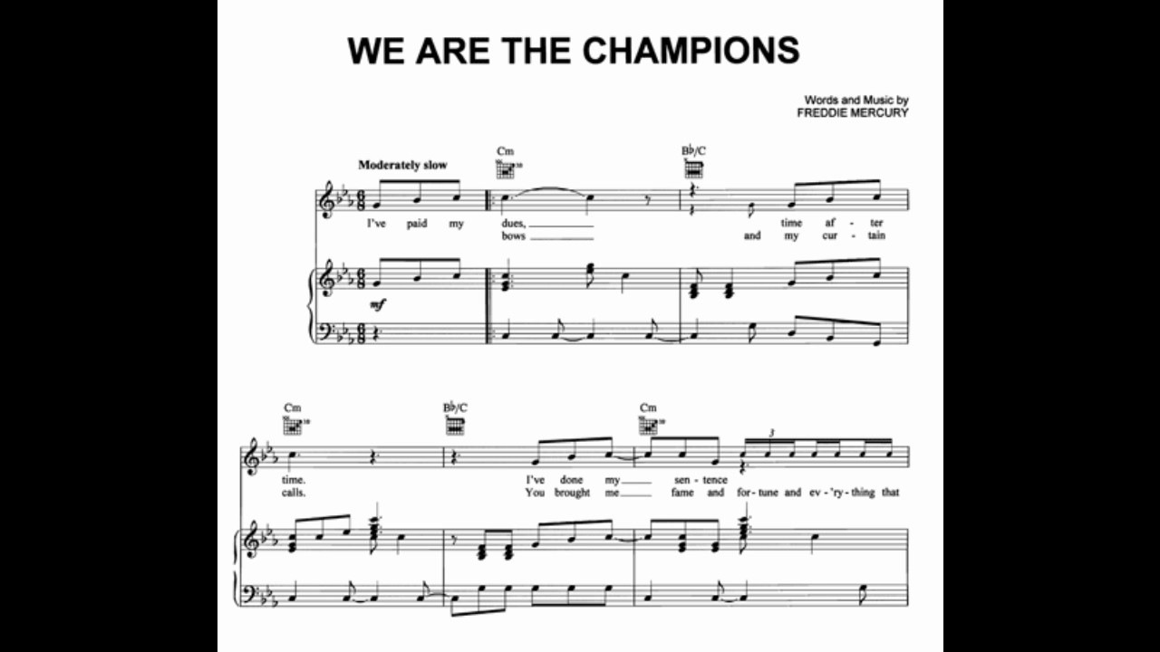 We are world we are children. We are the Champions Queen Ноты. Квин чемпионс Ноты для фортепиано. We are the Champions Ноты для фортепиано. We are the Champions Queen Ноты для фортепиано.