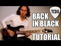 Como tocar Back in Black en guitarra eléctrica (AC/DC) Tutorial fácil para principiantes TCDG