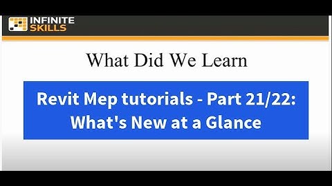 Revit Mep tutorials - Part 21/22: What
